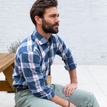 Load image into Gallery viewer, The Cadet Blue Rawls Plaid Casual Shirt Casual Shirt- Ledbury