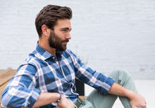 Load image into Gallery viewer, The Cadet Blue Rawls Plaid Casual Shirt Casual Shirt- Ledbury