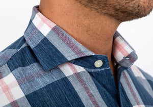 The Cadet Blue Rawls Plaid Casual Shirt Casual Shirt- Ledbury