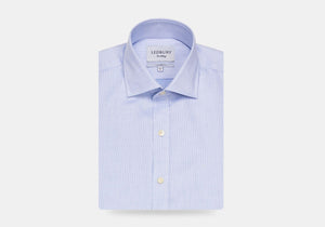The Blue Eckerson Dobby Dot Dress Shirt Dress Shirt- Ledbury