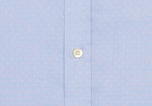 The Blue Dearborn Dot Dress Shirt Dress Shirt- Ledbury