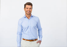 Load image into Gallery viewer, The Blue Dearborn Dot Dress Shirt Dress Shirt- Ledbury