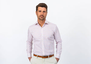 The Apricot Birchcrest Check Dress Shirt Dress Shirt- Ledbury