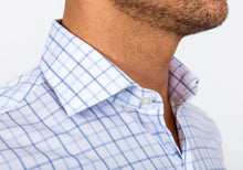 Load image into Gallery viewer, The Light Blue Birchcrest Check Dress Shirt Dress Shirt- Ledbury