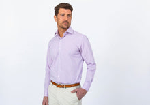 Load image into Gallery viewer, The Violet Crestwood Heather Windowpane Dress Shirt Dress Shirt- Ledbury