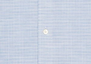 The Light Blue Crestwood Heather Windowpane Dress Shirt Dress Shirt- Ledbury