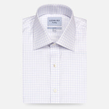Load image into Gallery viewer, The Lavender Lewiston Check Dress Shirt Dress Shirt- Ledbury