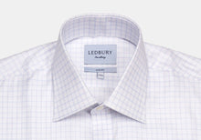 Load image into Gallery viewer, The Lavender Lewiston Check Dress Shirt Dress Shirt- Ledbury