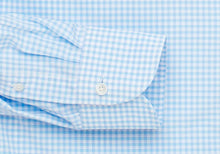 Load image into Gallery viewer, The Pool Blue Kirby Gingham Dress Shirt Dress Shirt- Ledbury