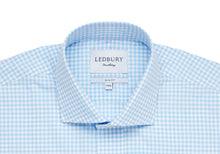 Load image into Gallery viewer, The Pool Blue Kirby Gingham Dress Shirt Dress Shirt- Ledbury