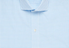 Load image into Gallery viewer, The Pool Blue Kirby Gingham Dress Shirt Dress Shirt- Ledbury