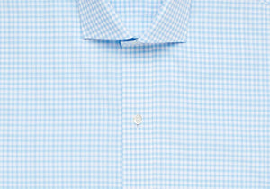 The Pool Blue Kirby Gingham Dress Shirt Dress Shirt- Ledbury