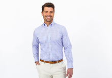 Load image into Gallery viewer, The Pink Fairford Performance Check Casual Shirt Casual Shirt- Ledbury