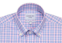 Load image into Gallery viewer, The Pink Fairford Performance Check Casual Shirt Casual Shirt- Ledbury
