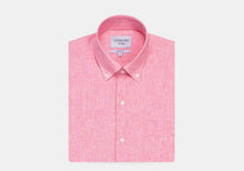 Load image into Gallery viewer, The Red Short Sleeve Covington Cotton Linen Casual Shirt Casual Shirt- Ledbury