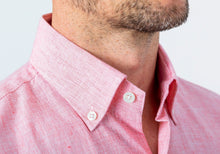 Load image into Gallery viewer, The Red Short Sleeve Covington Cotton Linen Casual Shirt Casual Shirt- Ledbury