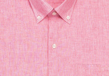 Load image into Gallery viewer, The Red Short Sleeve Covington Cotton Linen Casual Shirt Casual Shirt- Ledbury