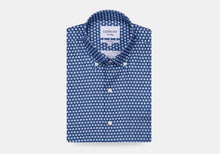 Load image into Gallery viewer, The Navy Short Sleeve Nowlen Dot Print Casual Shirt Casual Shirt- Ledbury