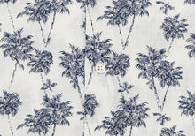 Load image into Gallery viewer, The Navy Short Sleeve Bennett Palm Print Casual Shirt