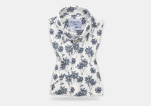 Load image into Gallery viewer, The Navy Short Sleeve Bennett Palm Print Casual Shirt