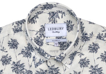 Load image into Gallery viewer, The Navy Short Sleeve Bennett Palm Print Casual Shirt