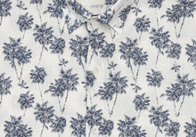 Load image into Gallery viewer, The Navy Short Sleeve Bennett Palm Print Casual Shirt