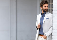 Load image into Gallery viewer, The Navy Allerton Cotton Linen Casual Shirt Casual Shirt- Ledbury
