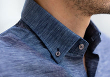 Load image into Gallery viewer, The Navy Allerton Cotton Linen Casual Shirt Casual Shirt- Ledbury