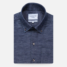 Load image into Gallery viewer, The Navy Allerton Cotton Linen Casual Shirt Casual Shirt- Ledbury