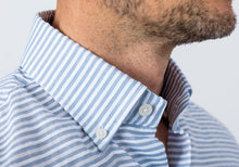 Load image into Gallery viewer, The Blue Short Sleeve Wysall Stripe Casual Shirt Casual Shirt- Ledbury