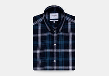 Load image into Gallery viewer, The Dark Blue Medlin Linen Plaid Casual Shirt Casual Shirt- Ledbury