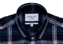 Load image into Gallery viewer, The Dark Blue Medlin Linen Plaid Casual Shirt Casual Shirt- Ledbury