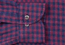 Load image into Gallery viewer, The Currant Grayton Cotton Linen Gingham Casual Shirt Casual Shirt- Ledbury