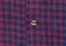 Load image into Gallery viewer, The Currant Grayton Cotton Linen Gingham Casual Shirt Casual Shirt- Ledbury