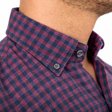 Load image into Gallery viewer, The Currant Grayton Cotton Linen Gingham Casual Shirt Casual Shirt- Ledbury