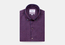Load image into Gallery viewer, The Currant Grayton Cotton Linen Gingham Casual Shirt Casual Shirt- Ledbury
