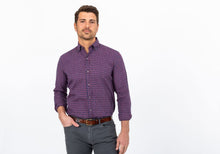 Load image into Gallery viewer, The Currant Grayton Cotton Linen Gingham Casual Shirt Casual Shirt- Ledbury