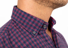 Load image into Gallery viewer, The Currant Grayton Cotton Linen Gingham Casual Shirt Casual Shirt- Ledbury