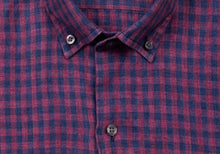 Load image into Gallery viewer, The Currant Grayton Cotton Linen Gingham Casual Shirt Casual Shirt- Ledbury