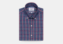 Load image into Gallery viewer, The Currant Rowan Cotton Linen Windowpane Casual Shirt Casual Shirt- Ledbury