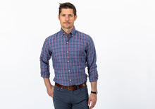 Load image into Gallery viewer, The Currant Rowan Cotton Linen Windowpane Casual Shirt Casual Shirt- Ledbury