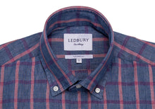 Load image into Gallery viewer, The Currant Rowan Cotton Linen Windowpane Casual Shirt Casual Shirt- Ledbury