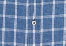 Load image into Gallery viewer, The Dark Blue Rowan Cotton Linen Windowpane Casual Shirt Casual Shirt- Ledbury