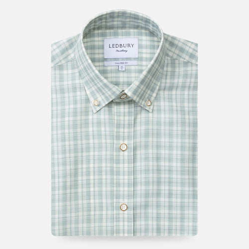 The Sage Merino Winther Check Dress Shirt Dress Shirt- Ledbury