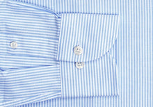 Load image into Gallery viewer, The Blue Mayfield Stripe Washed Oxford Casual Shirt Casual Shirt- Ledbury