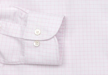 Load image into Gallery viewer, The Pink Carrington Windowpane Dress Shirt Dress Shirt- Ledbury