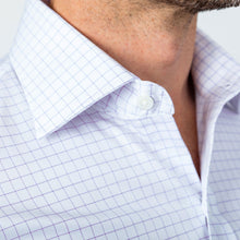 Load image into Gallery viewer, The Lavender Carrington Windowpane Dress Shirt Dress Shirt- Ledbury