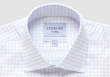 Load image into Gallery viewer, The Lavender Carrington Windowpane Dress Shirt Dress Shirt- Ledbury