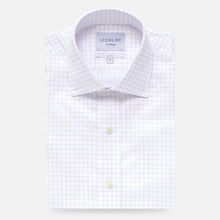 Load image into Gallery viewer, The Lavender Carrington Windowpane Dress Shirt Dress Shirt- Ledbury