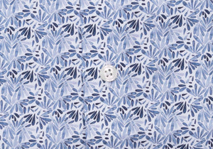 The Blue Lynbrook Printed Poplin Casual Shirt Casual Shirt- Ledbury